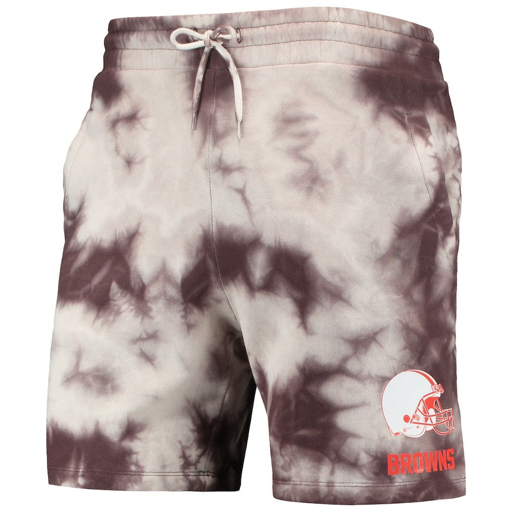Cleveland Browns New Era Tie-Dye Shorts - Brown Shorts