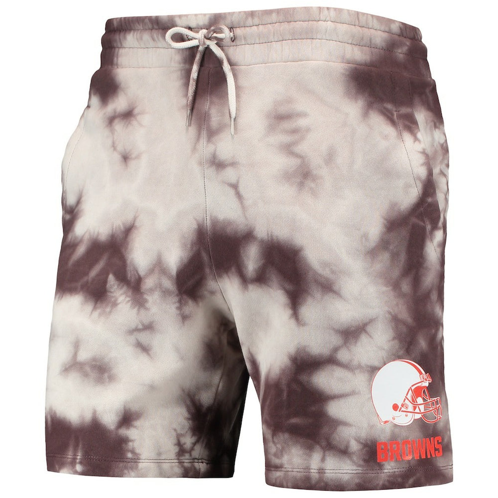 Cleveland Browns New Era Tie-Dye Shorts - Brown Shorts