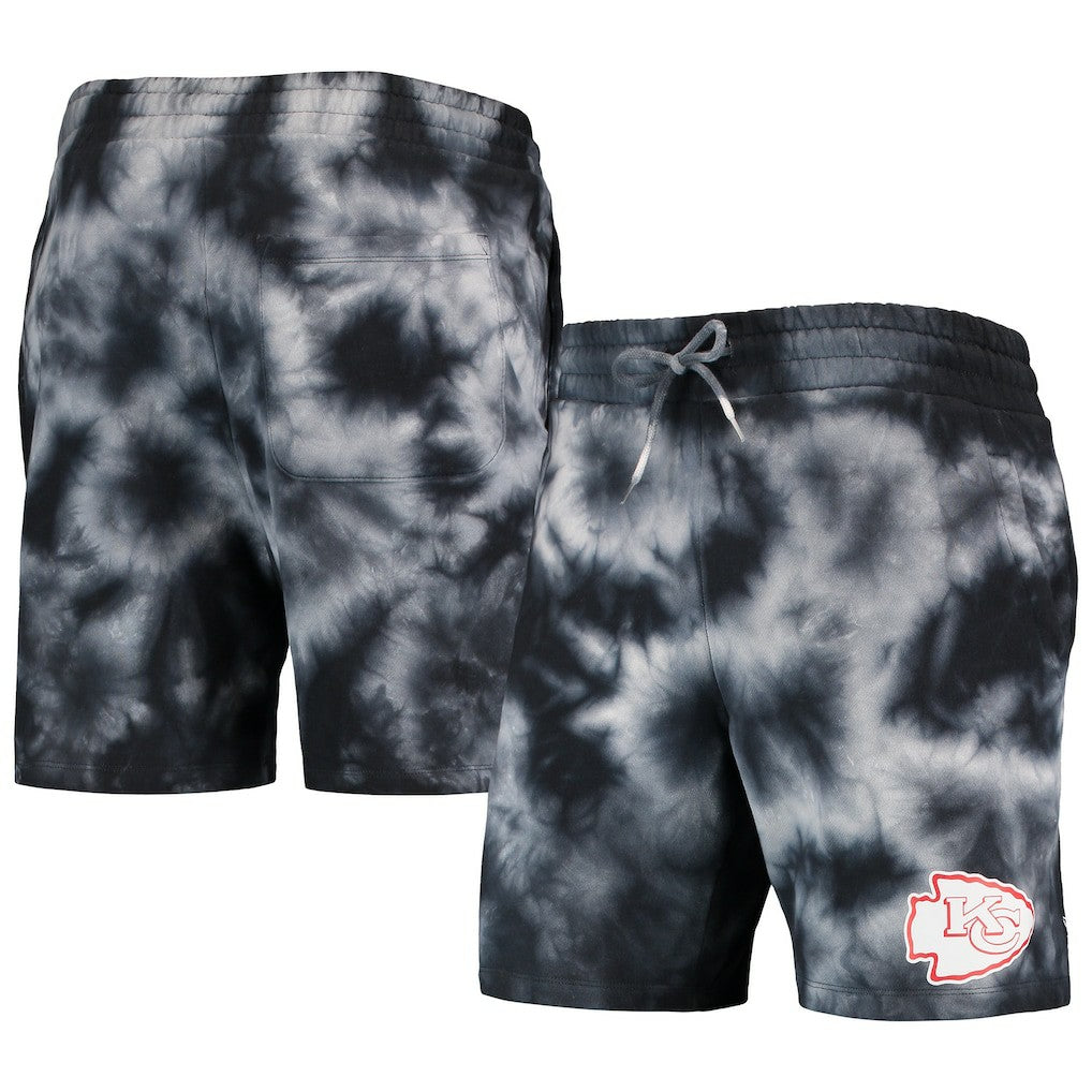 Kansas City Chiefs New Era Tie-Dye Shorts - Black Shorts