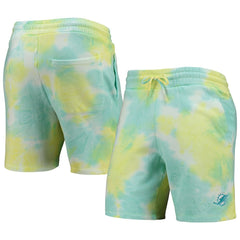 Miami Dolphins New Era Tie-Dye Shorts - White Shorts