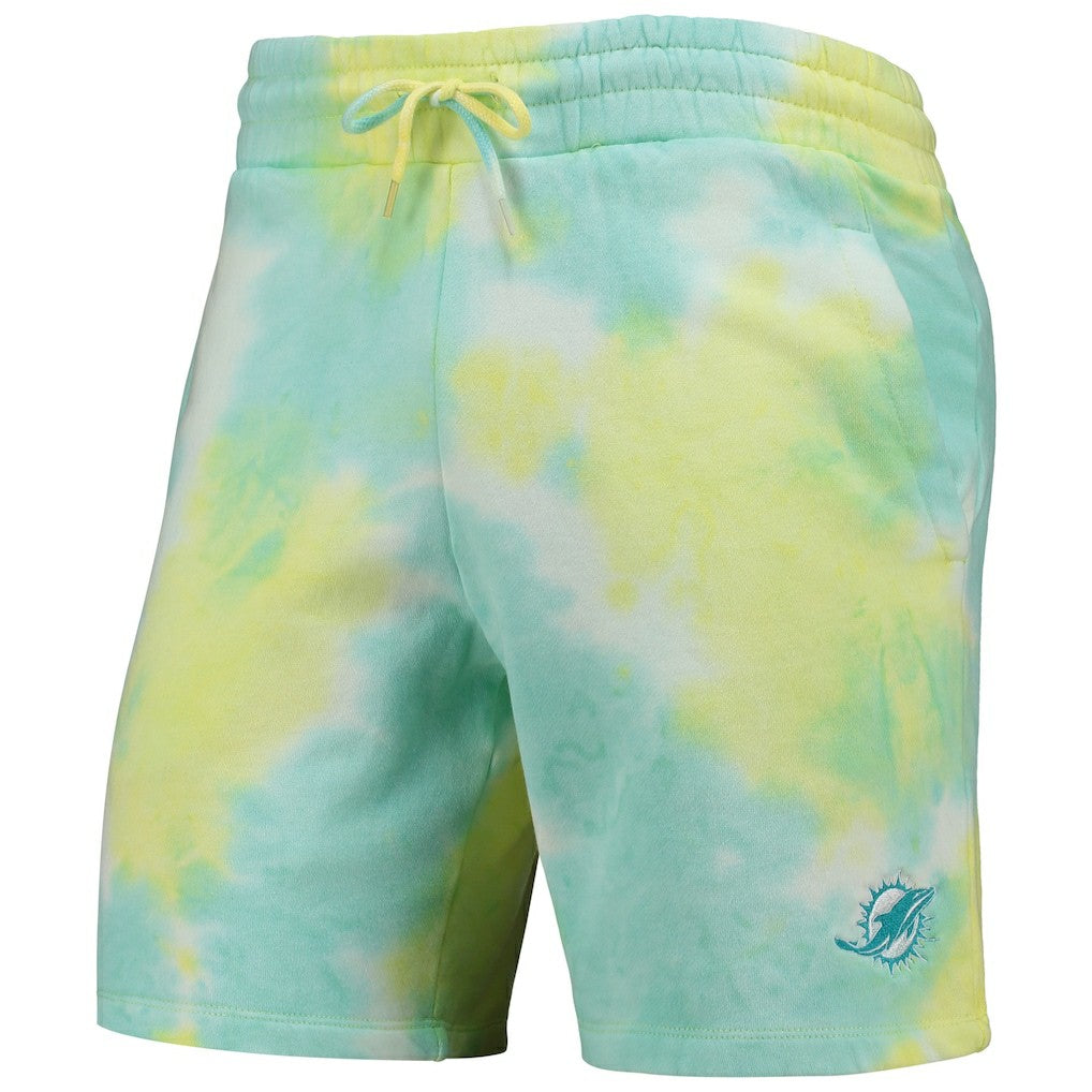Miami Dolphins New Era Tie-Dye Shorts - White Shorts