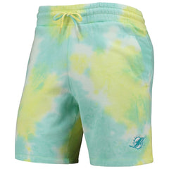 Miami Dolphins New Era Tie-Dye Shorts - White Shorts