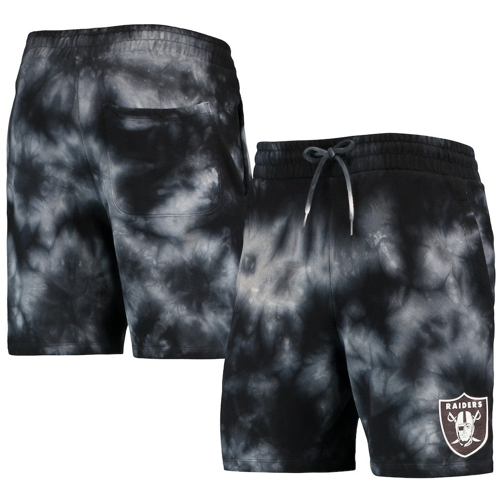 Las Vegas Raiders New Era Tie-Dye Shorts - Black Shorts