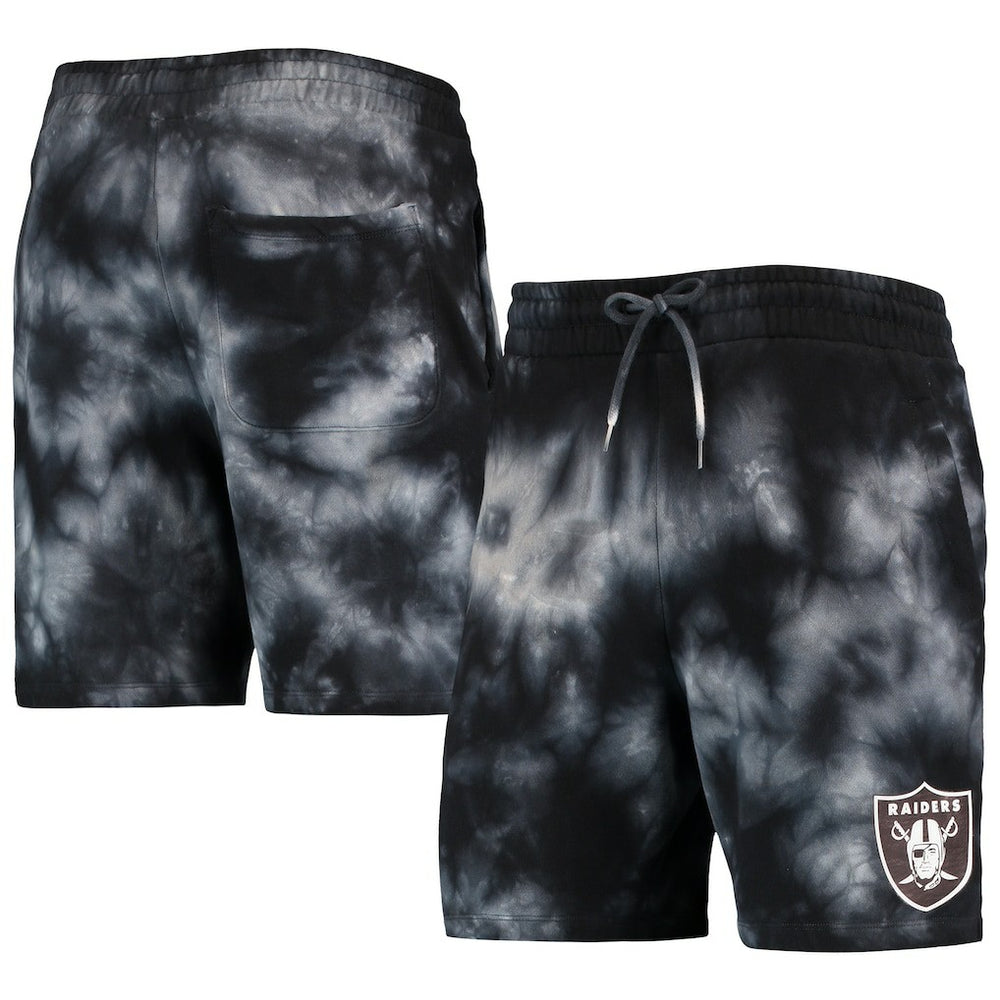 Las Vegas Raiders New Era Tie-Dye Shorts - Black Shorts