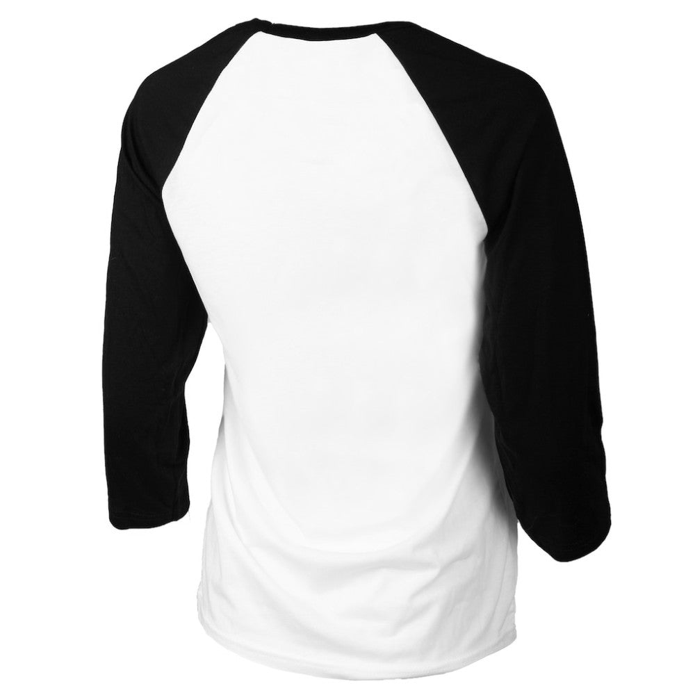 Texas Rangers Tiny Turnip Women's Baseball Love Raglan 3/4-Sleeve T-Shirt - White/Black T-shirts