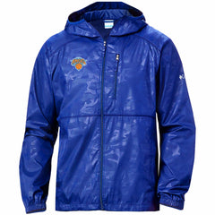 New York Knicks Camo Flash Forward Full-Zip Windbreaker Jacket Blue - Columbia