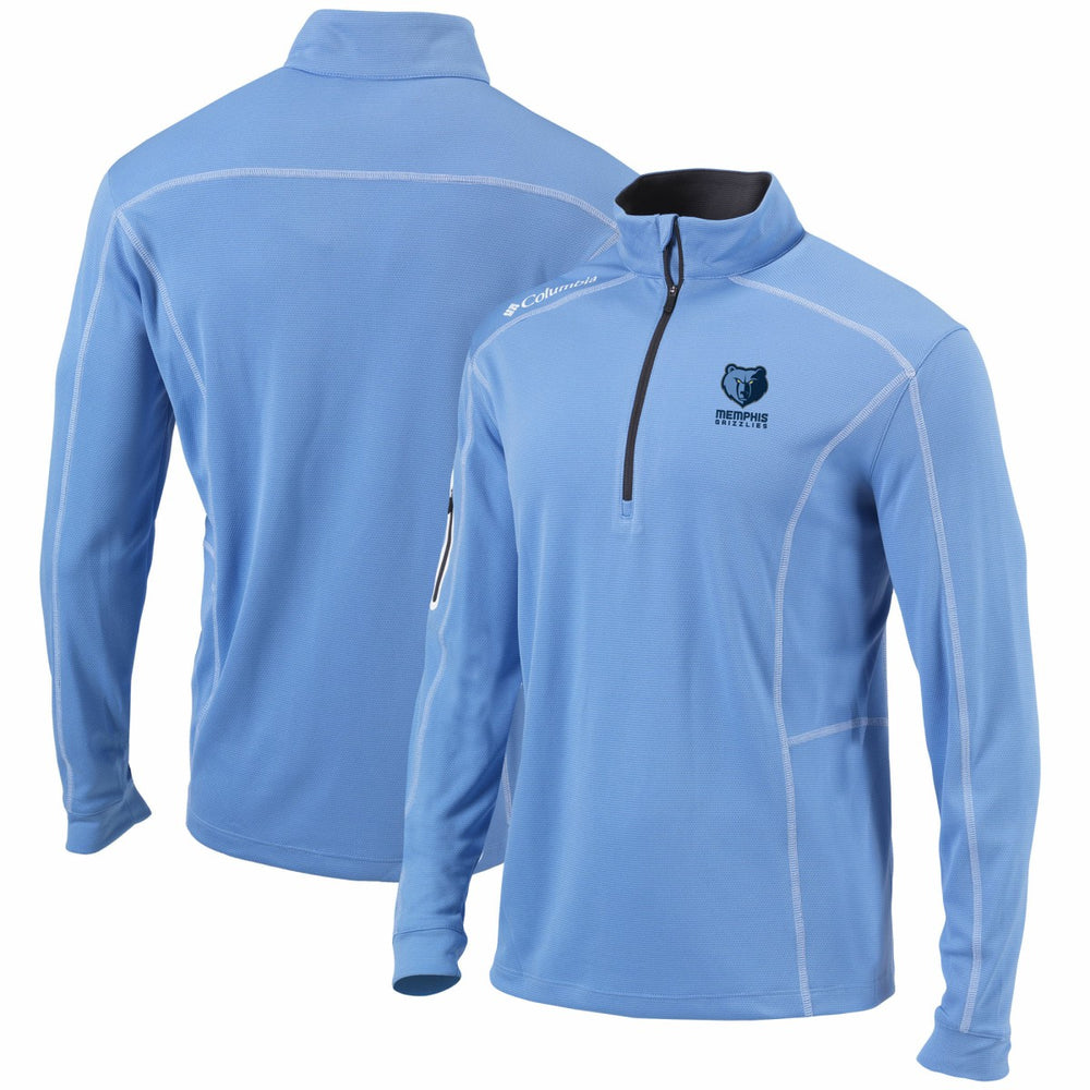 Memphis Grizzlies Shotgun Omni-Wick Quarter-Zip Pullover Jacket Light Blue - Columbia