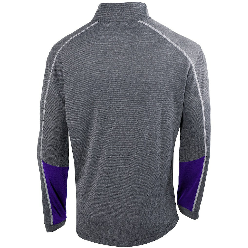 Charlotte Hornets Omni-Wick Shotgun 2.0 Quarter-Zip Pullover Top Heathered Gray/Purple - Columbia