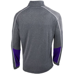 Charlotte Hornets Omni-Wick Shotgun 2.0 Quarter-Zip Pullover Top Heathered Gray/Purple - Columbia