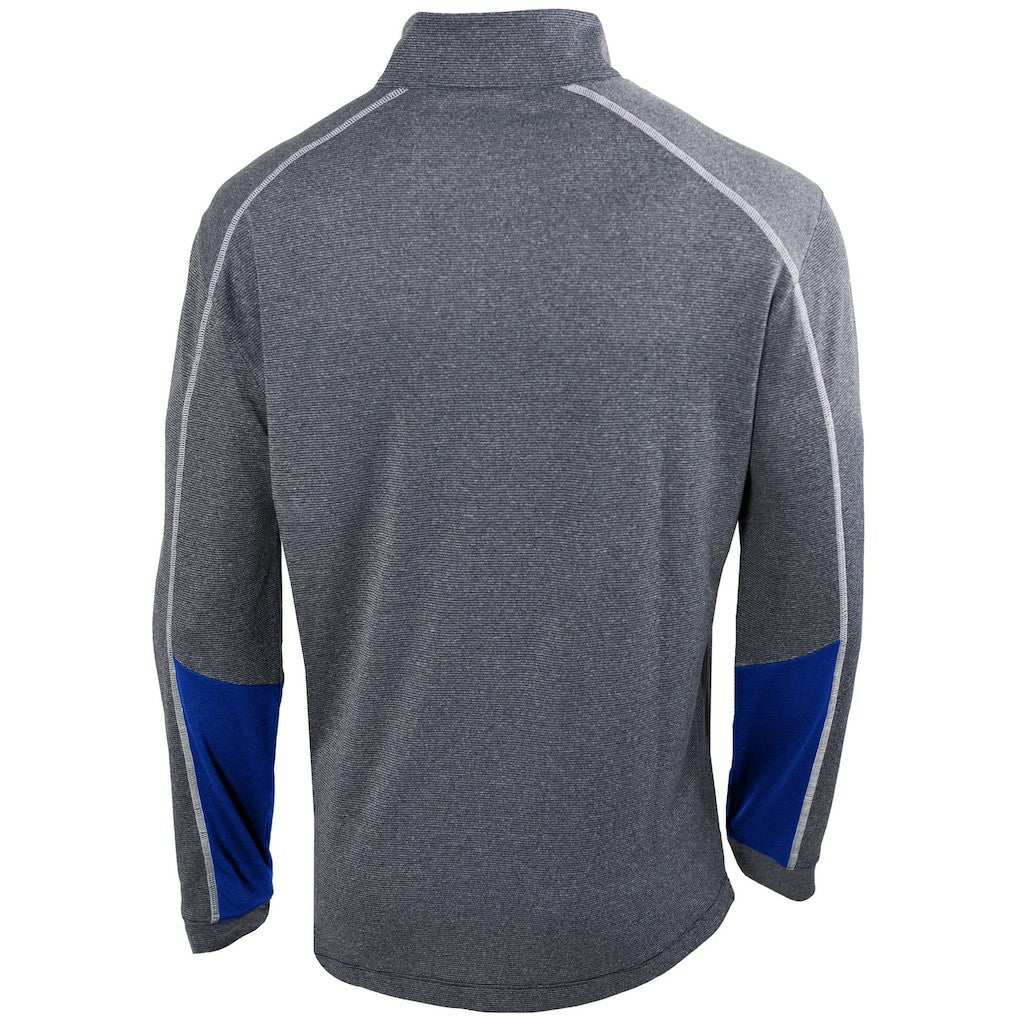 Detroit Pistons Omni-Wick Shotgun 2.0 Quarter-Zip Pullover Top Heathered Gray/Blue - Columbia