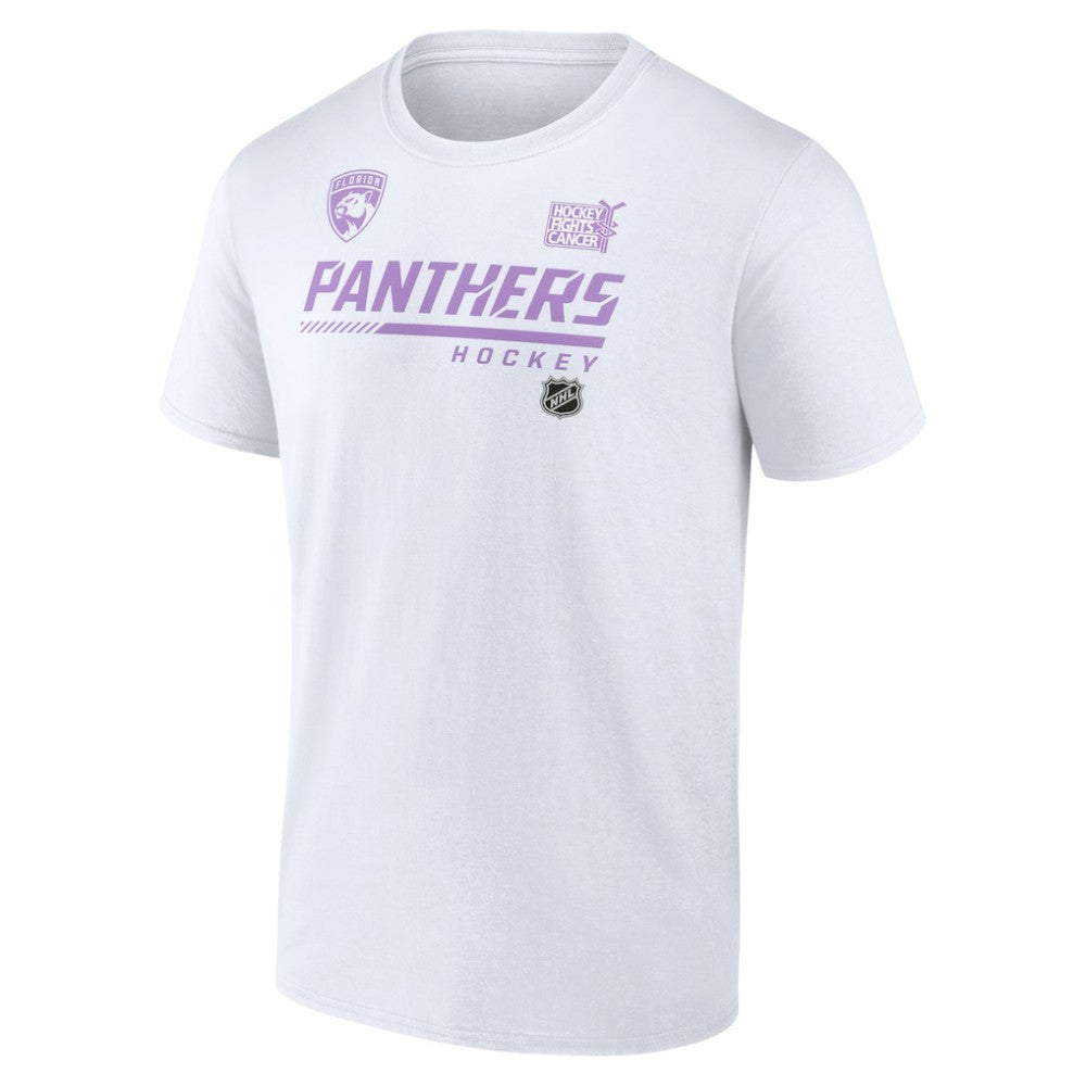 Florida Panthers NHL Hockey Fights Cancer T-Shirt - White | US 4751717