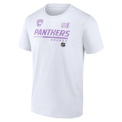 Florida Panthers NHL Hockey Fights Cancer T-Shirt - White | US 4751717