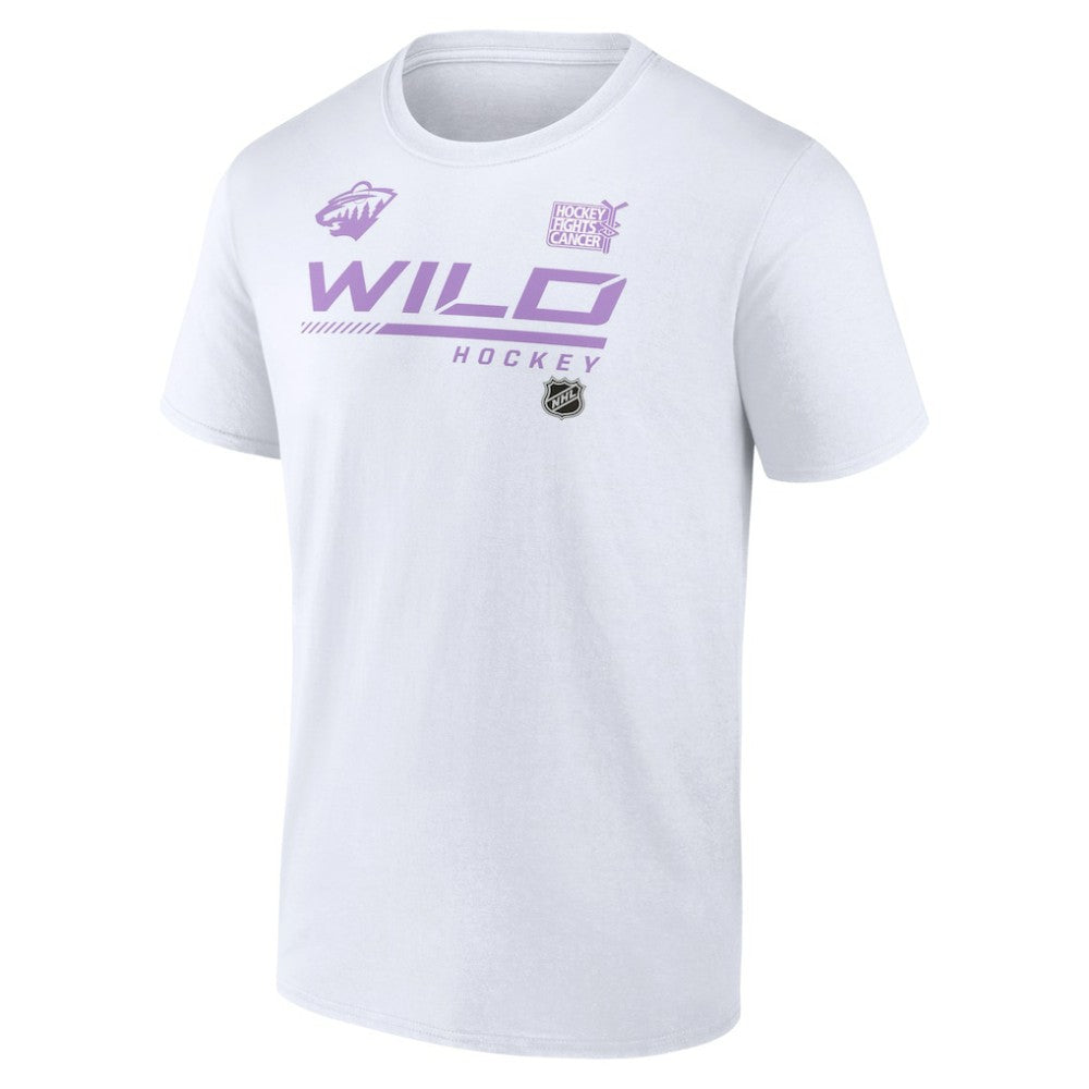 Minnesota Wild NHL Hockey Fights Cancer T-Shirt - White | US 4751721