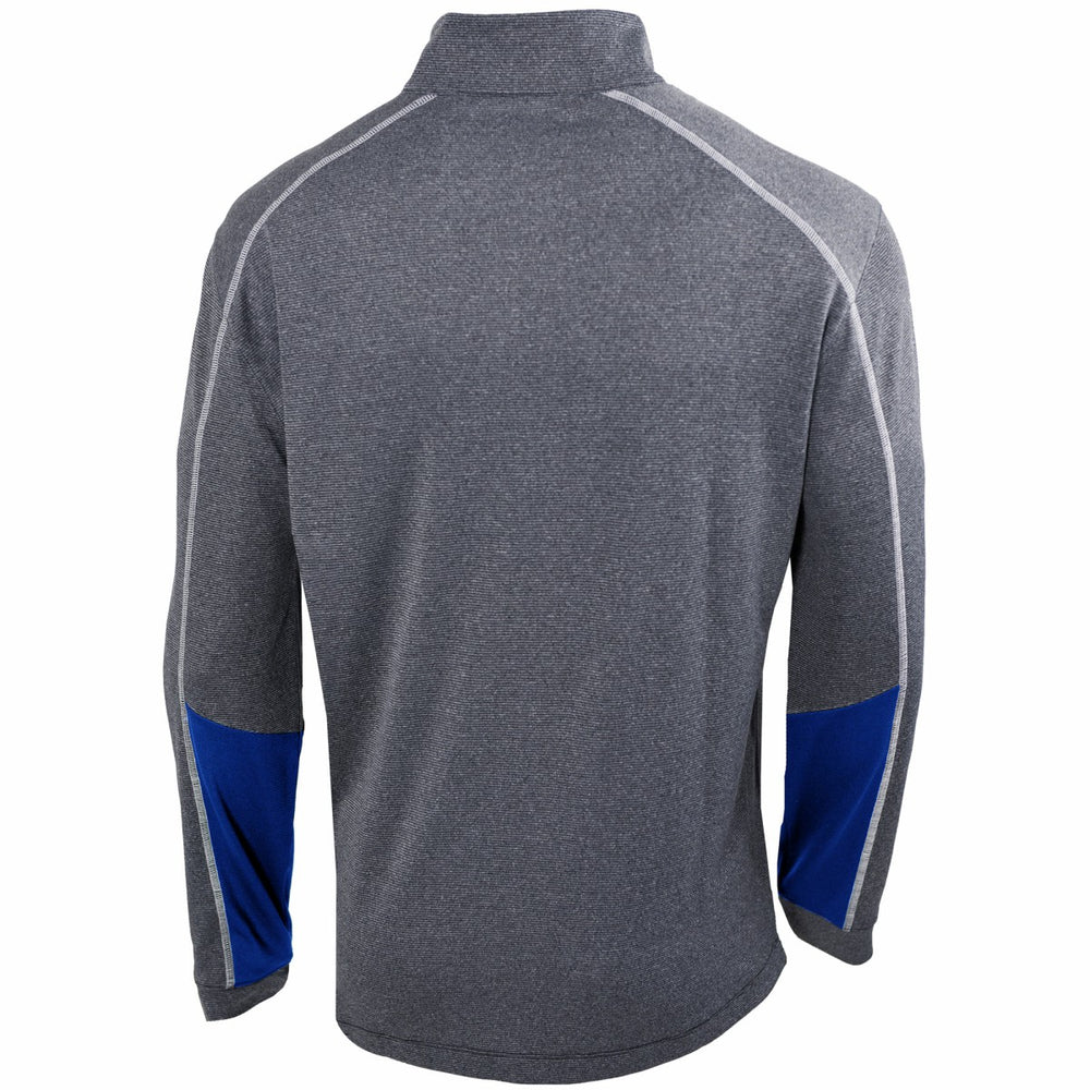 New York Knicks Omni-Wick Shotgun 2.0 Quarter-Zip Pullover Top Heathered Gray/Blue - Columbia