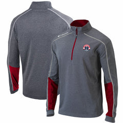 Washington Wizards Omni-Wick Shotgun 2.0 Quarter-Zip Pullover Top Heathered Gray/Red - Columbia