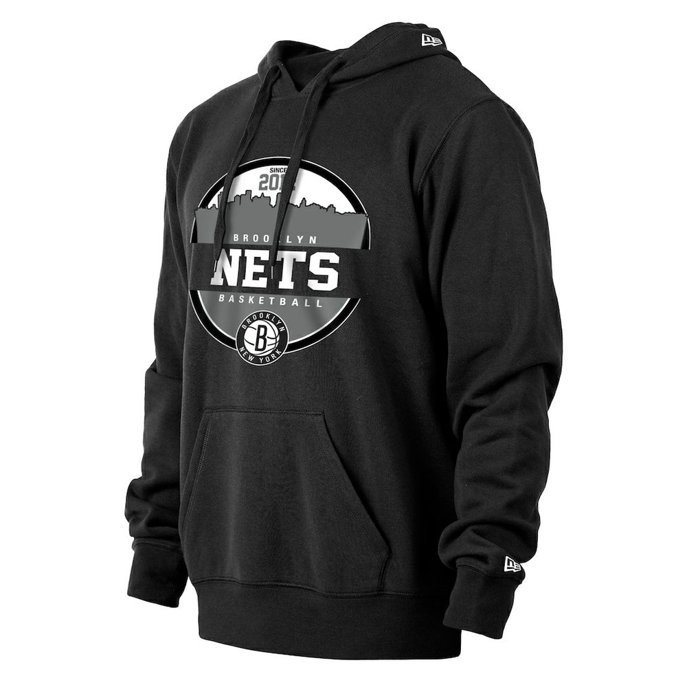 Brooklyn Nets Localized Pullover Hoodie Black - New Era