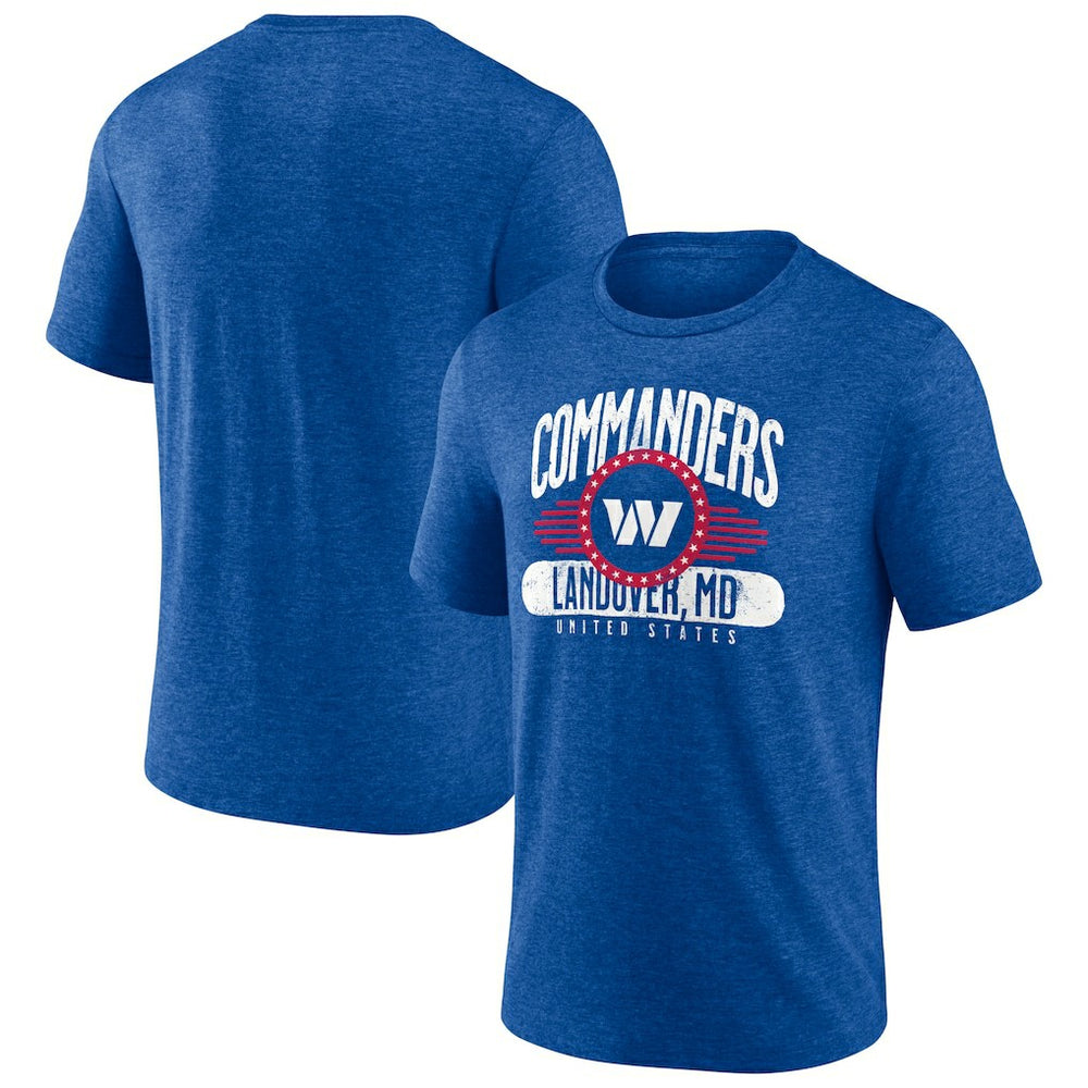 Washington Commanders Badge of Honor Tri-Blend T-Shirt - Royal T-shirts