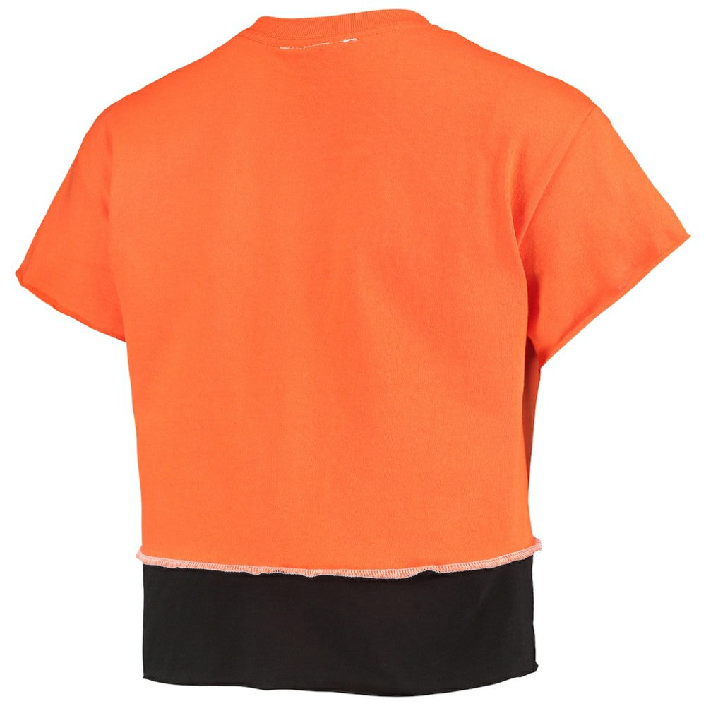 San Francisco Giants Refried Apparel Women's Cropped T-Shirt - Orange T-shirts