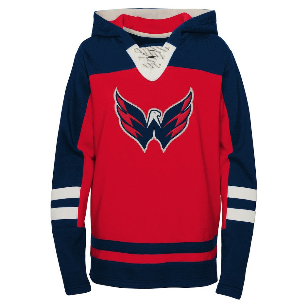 Washington Capitals Youth Ageless Revisited Home Lace-Up Pullover Hoodie - Red | US 4753014