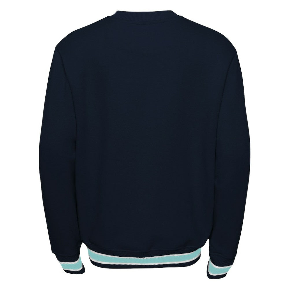 Seattle Kraken Youth Classic Blueliner Pullover Sweatshirt - Deep Sea Blue | US 4753059