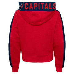 Washington Capitals Girls Youth Record Setter Pullover Hoodie - Red | US 4753066