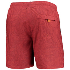 Atlanta Falcons Naples Layered Leaves Swim Trunks - Red