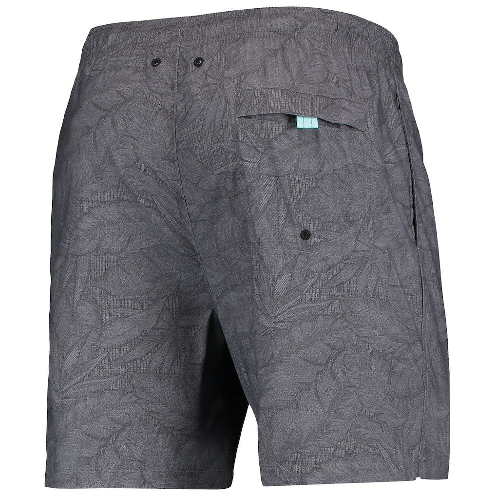 Las Vegas Raiders Naples Layered Leaves Swim Trunks - Black