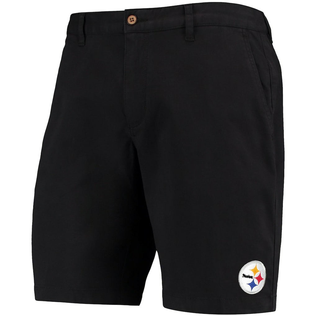 Pittsburgh Steelers Boracay Tri-Blend Shorts - Black Shorts