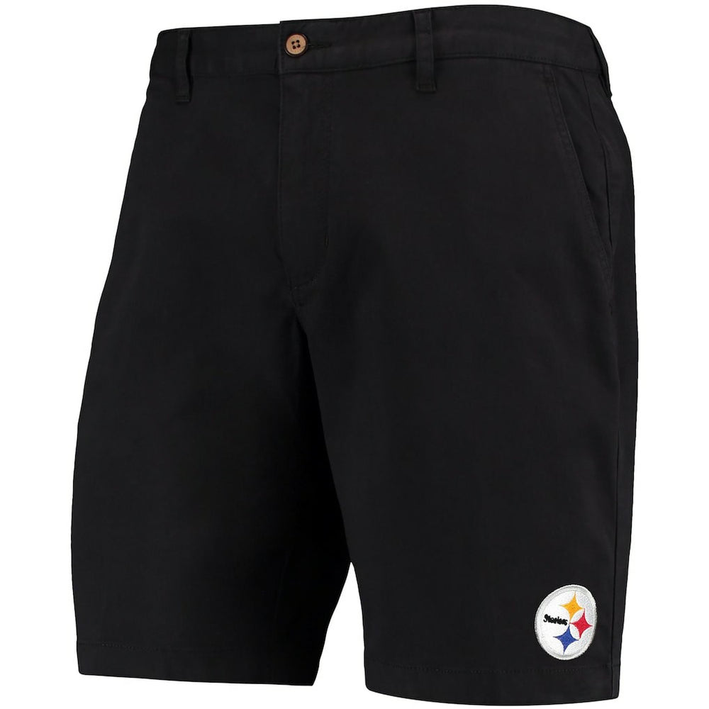 Pittsburgh Steelers Boracay Tri-Blend Shorts - Black Shorts