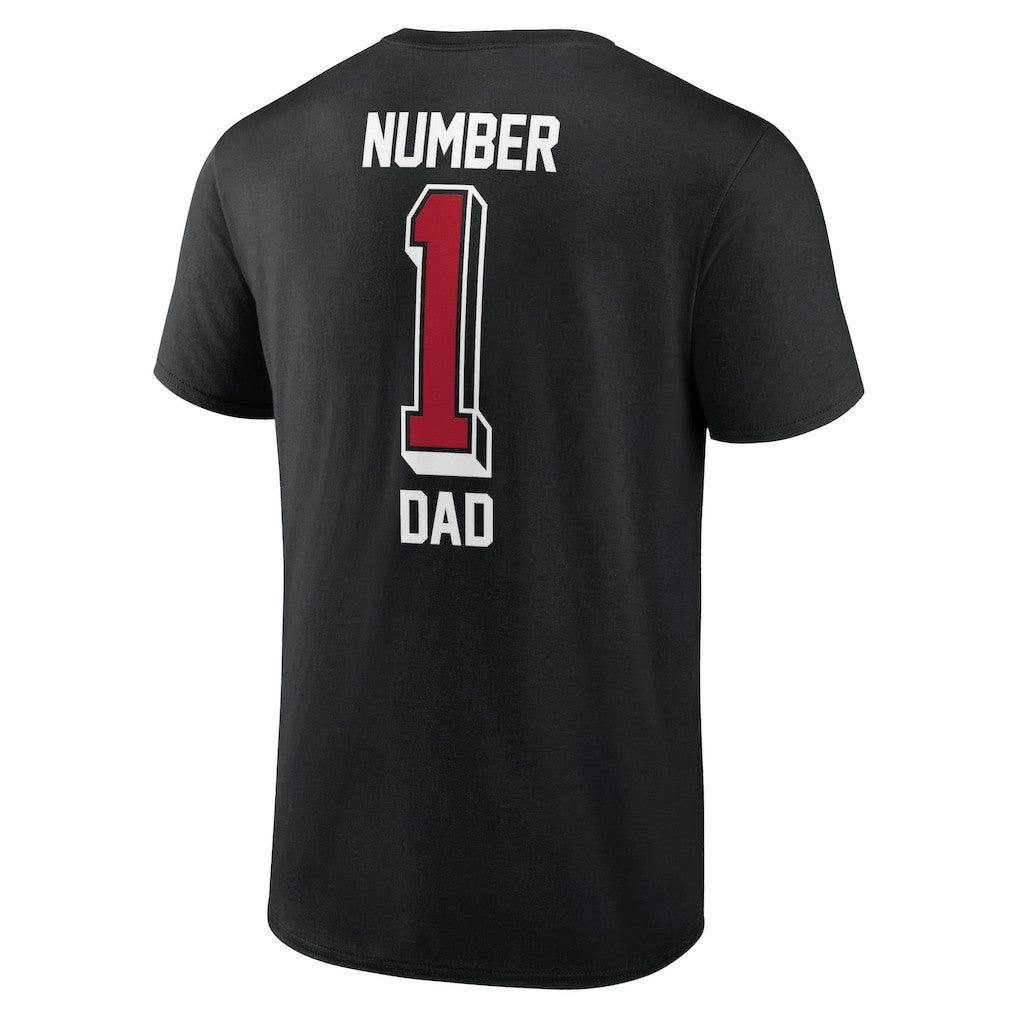 Atlanta Falcons Number One Dad T-Shirt - Black T-shirts