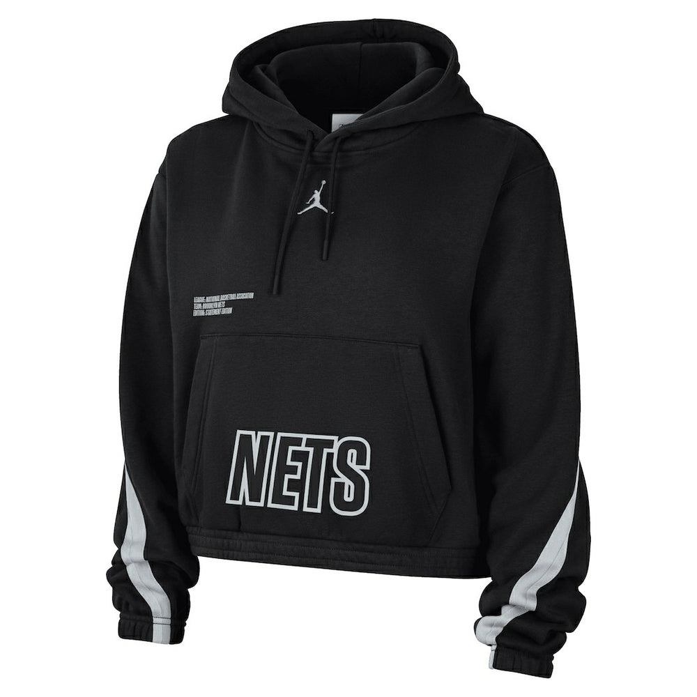 Brooklyn Nets Jordan Brand Women's Courtside Statement Edition Pullover Hoodie Black outlet