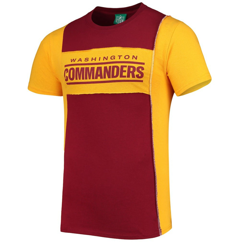 Washington Commanders Refried Apparel Split Side T-Shirt - Burgundy T-shirts