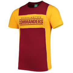 Washington Commanders Refried Apparel Split Side T-Shirt - Burgundy T-shirts