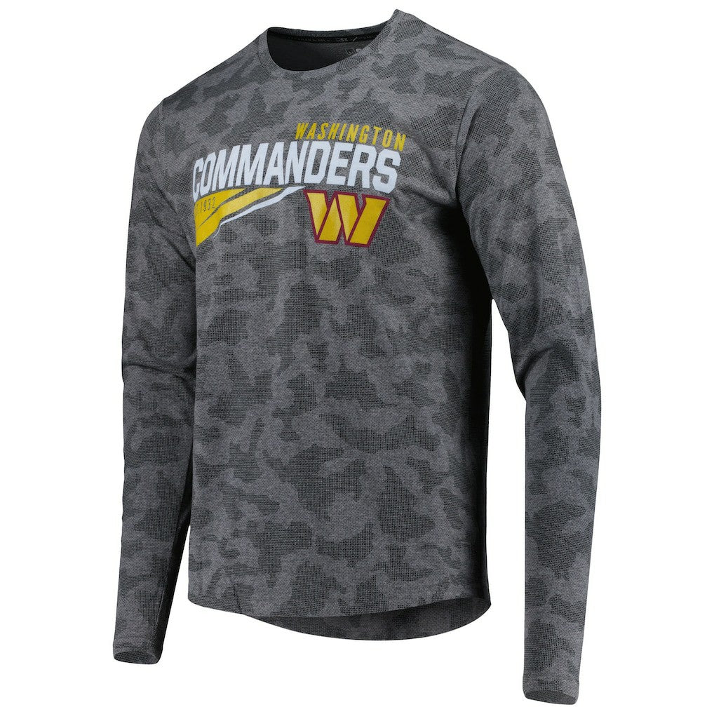 Washington Commanders MSX by Michael Strahan Camo Long Sleeve T-Shirt - Black T-shirts