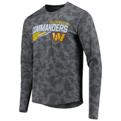 Washington Commanders MSX by Michael Strahan Camo Long Sleeve T-Shirt - Black T-shirts