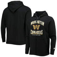 Washington Commanders Starter Post-Season Full-Zip Hoodie - Black Hoodies