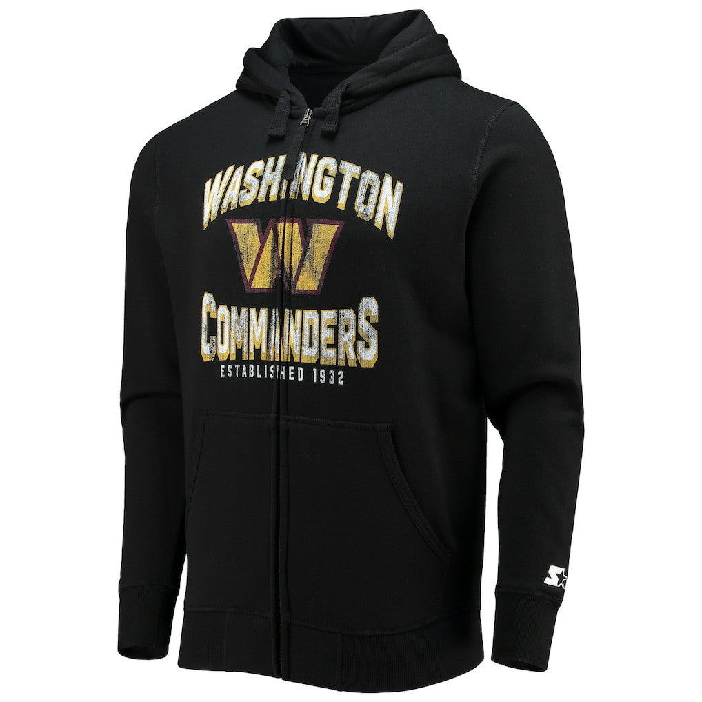 Washington Commanders Starter Post-Season Full-Zip Hoodie - Black Hoodies