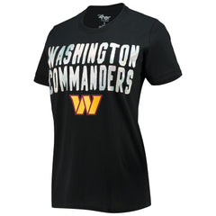 Washington Commanders G-III 4Her by Carl Banks Women's Endzone T-Shirt - Black T-shirts