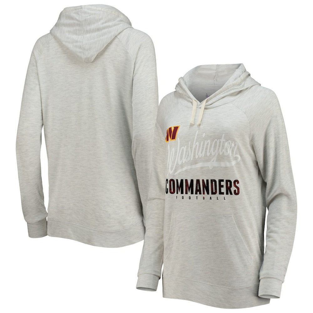 Washington Commanders Touch Women's Pre-Game Raglan Pullover Hoodie - Oatmeal Hoodies