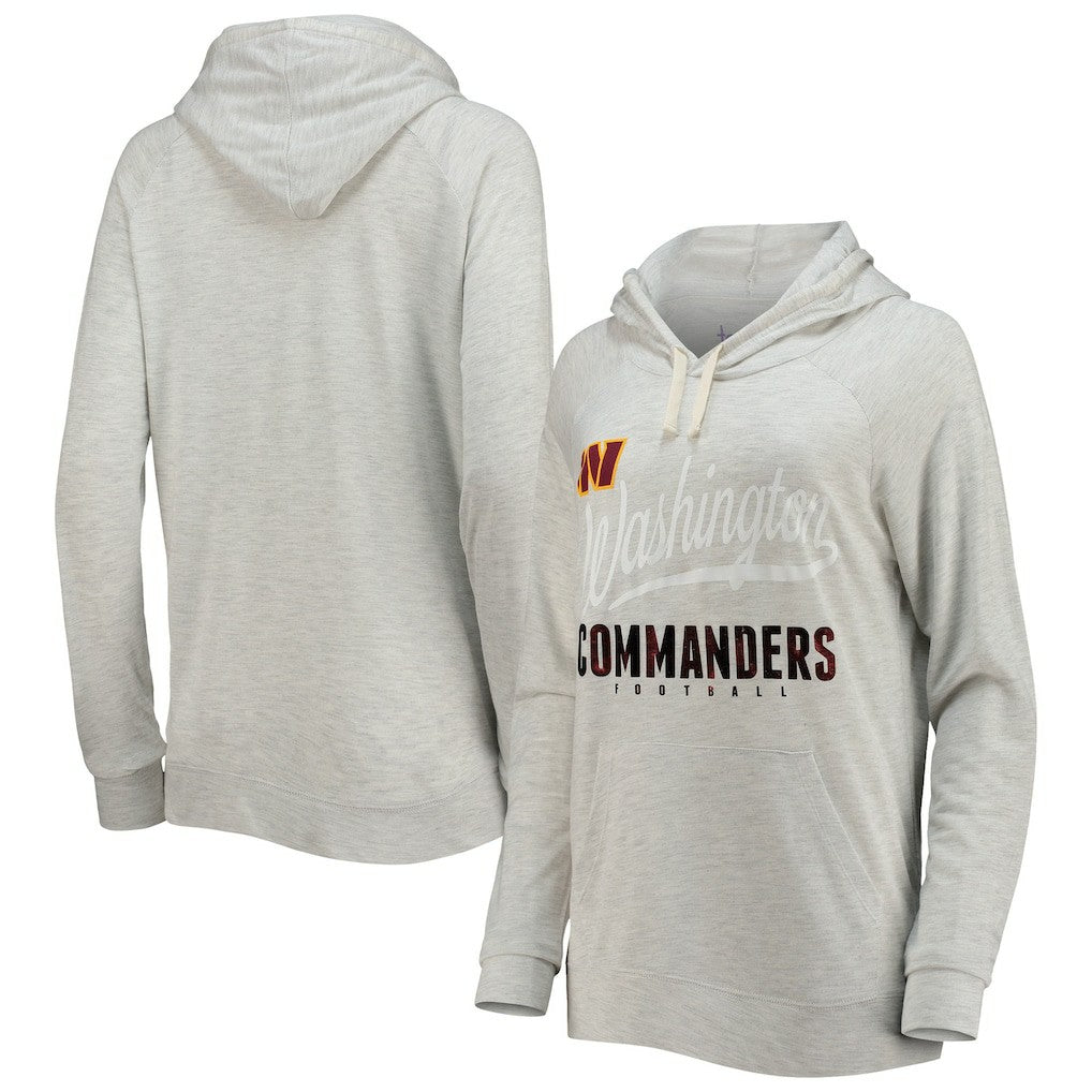 Washington Commanders Touch Women's Pre-Game Raglan Pullover Hoodie - Oatmeal Hoodies