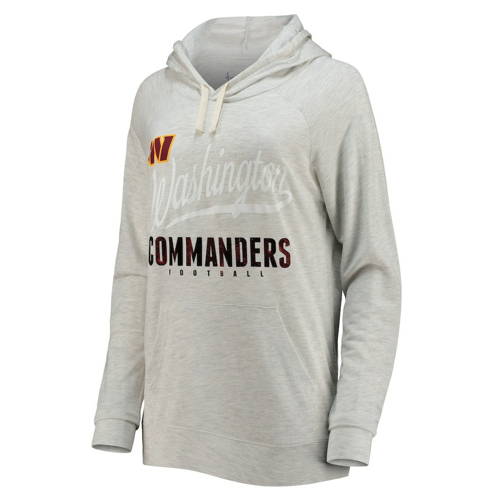 Washington Commanders Touch Women's Pre-Game Raglan Pullover Hoodie - Oatmeal Hoodies