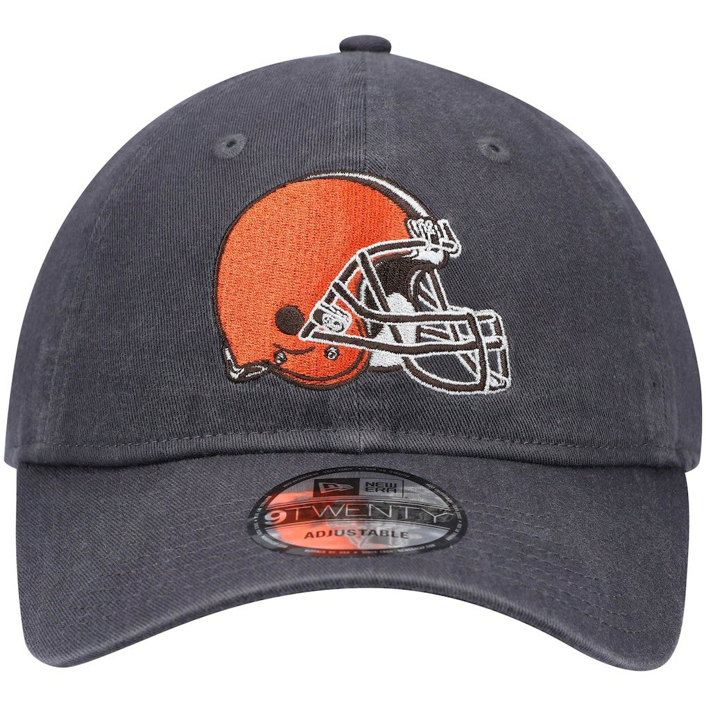 Cleveland Browns New Era Icon Core Classic 2.0 9TWENTY Adjustable Hat - Graphite Hats