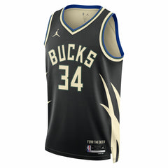 Giannis Antetokounmpo Milwaukee Bucks Jordan Brand Unisex Swingman Jersey Statement Edition Black outlet