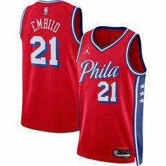 Joel Embiid Philadelphia 76ers Jordan Brand Unisex Swingman Jersey Statement Edition Red outlet