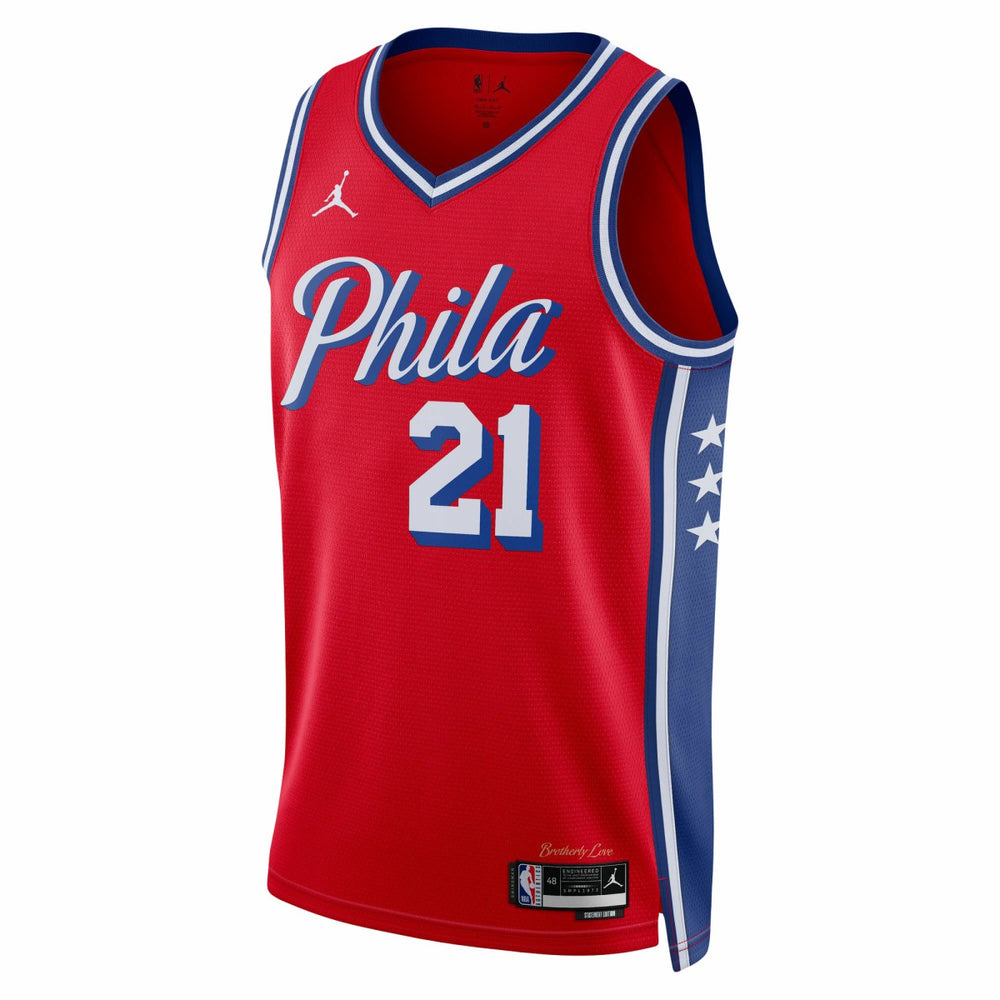 Joel Embiid Philadelphia 76ers Jordan Brand Unisex Swingman Jersey Statement Edition Red outlet
