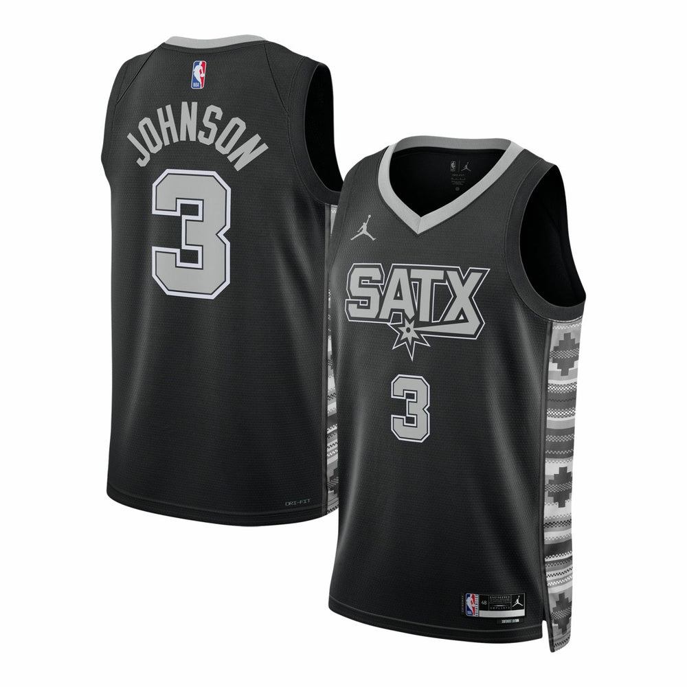 Keldon Johnson San Antonio Spurs Jordan Brand Unisex Swingman Jersey Statement Edition Black outlet