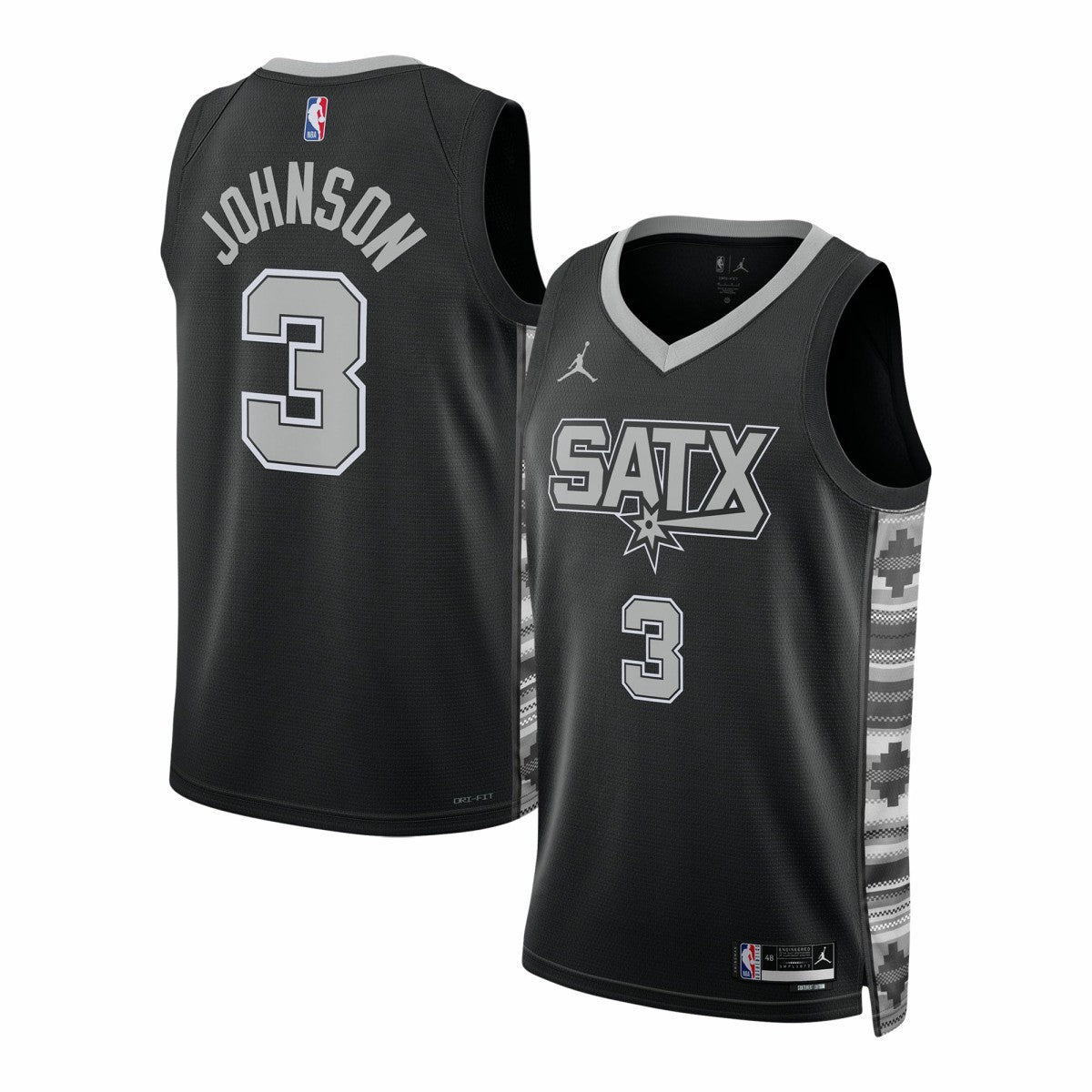 Keldon Johnson San Antonio Spurs Jordan Brand Unisex Swingman Jersey Statement Edition Black outlet