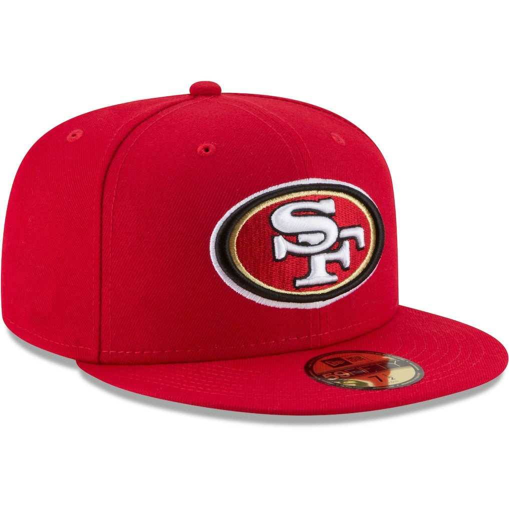 San Francisco 49ers New Era Team 59FIFTY Fitted Hat - Scarlet Hats