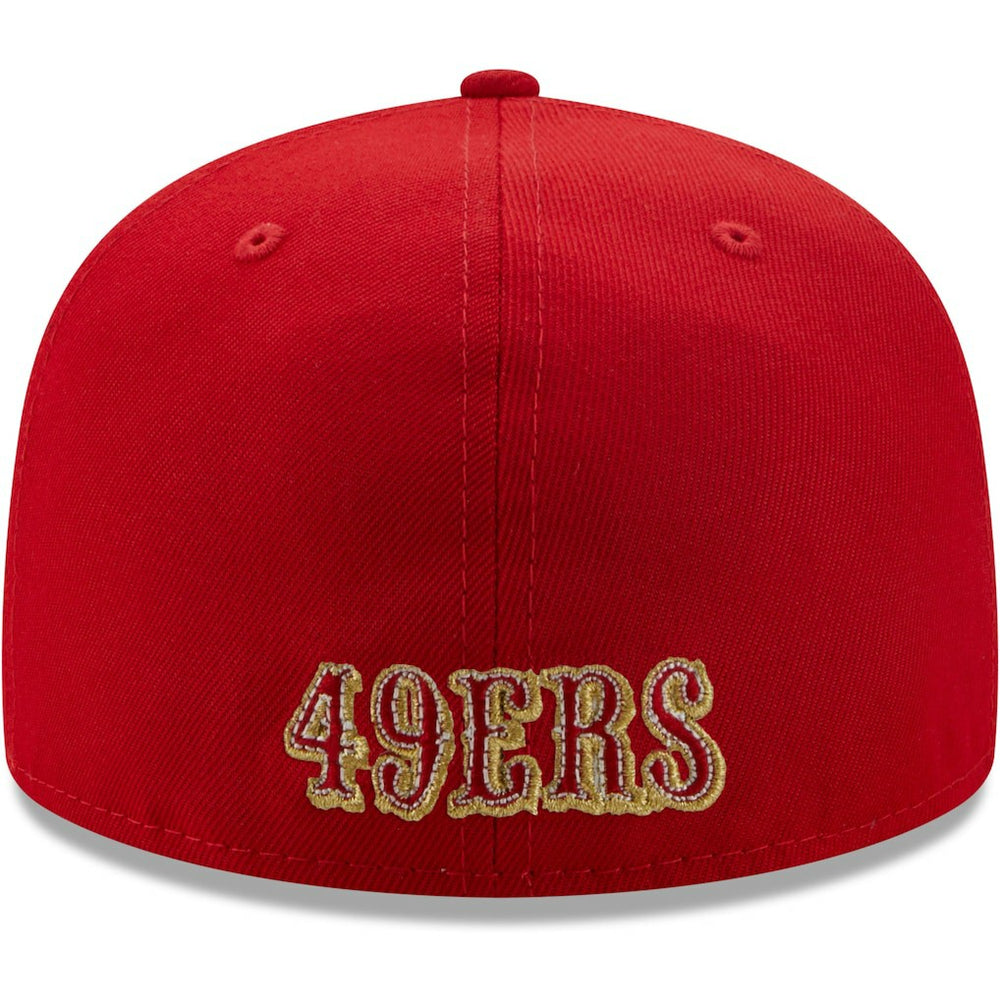 San Francisco 49ers New Era Team 59FIFTY Fitted Hat - Scarlet Hats