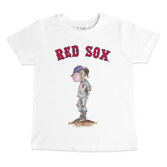 Boston Red Sox Tiny Turnip Youth Bubbles T-Shirt - White T-shirts